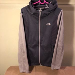 The North Face hooded zip up jacket